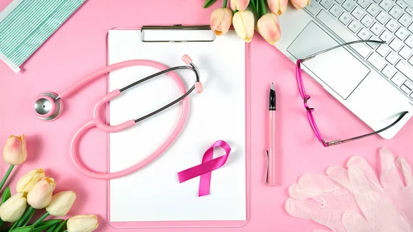 depositphotos 305033710 stock photo pink ribbon breast cancer awareness